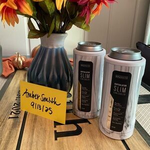 BrüMate Hopsulator Slim Can Cooler - Marble Design